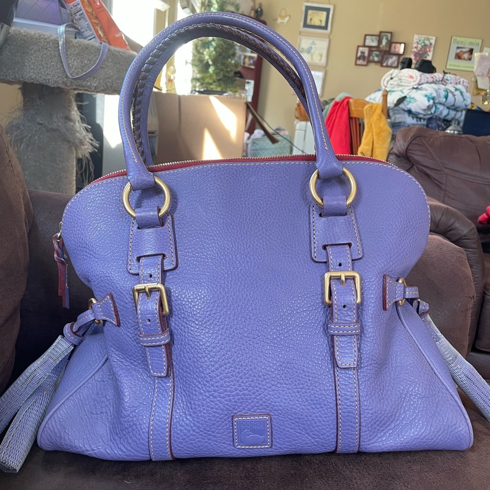 Dooney & Bourke Lavender Domed Buckle Satchel
